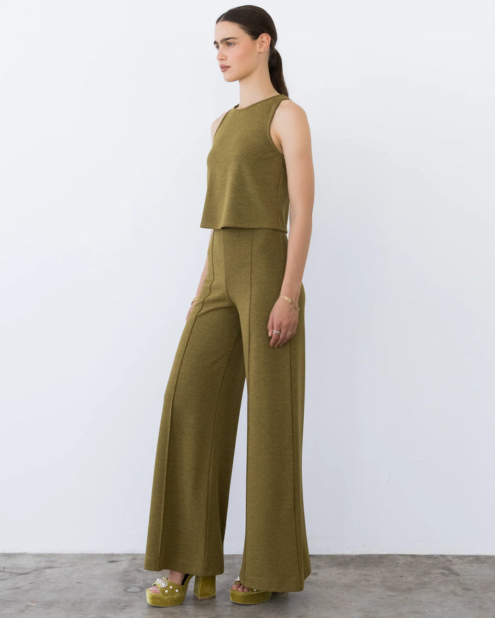 Vintage Wide Leg Pant - Chartreuse