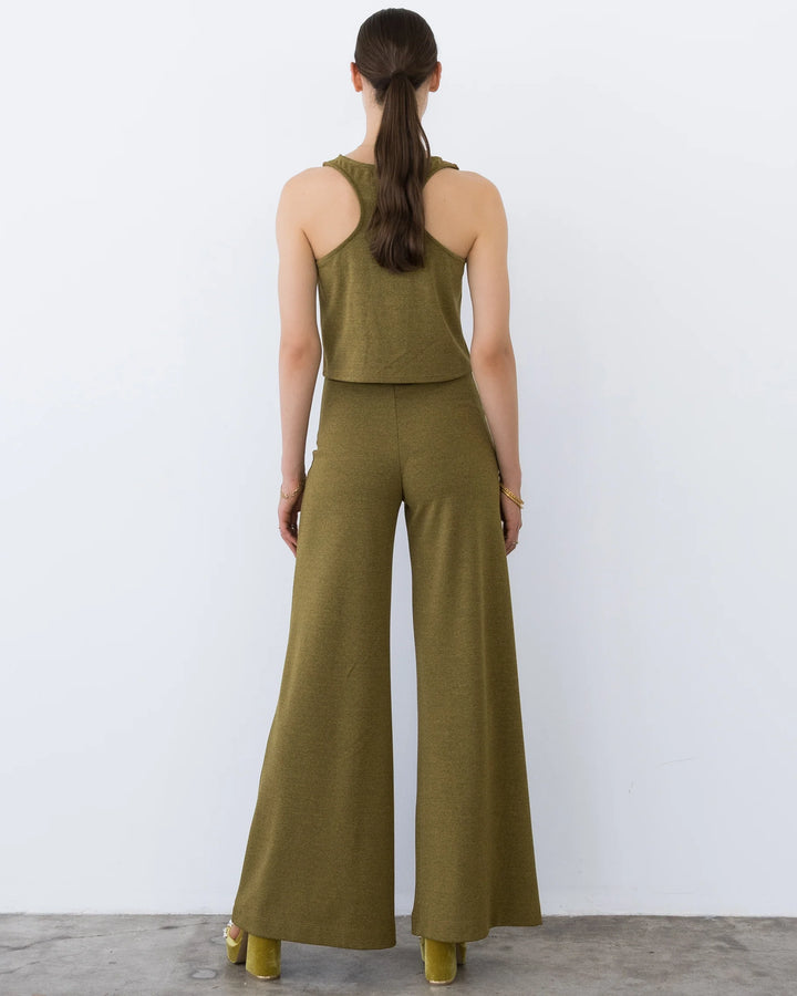 Vintage Wide Leg Pant - Chartreuse