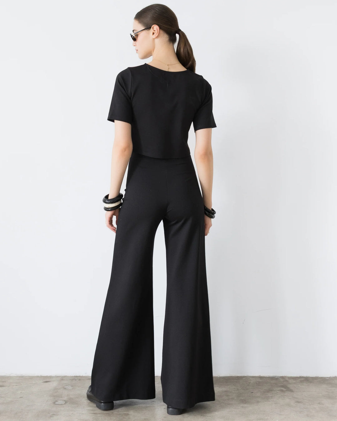 Ponte Knit Pant - Chocolate