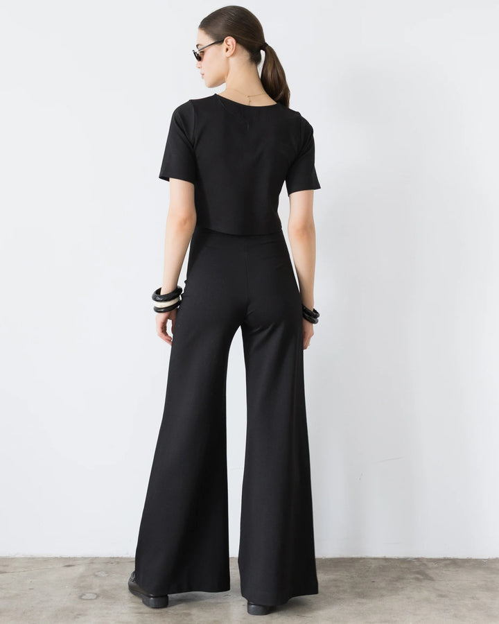 Ponte Knit Pant - Chocolate