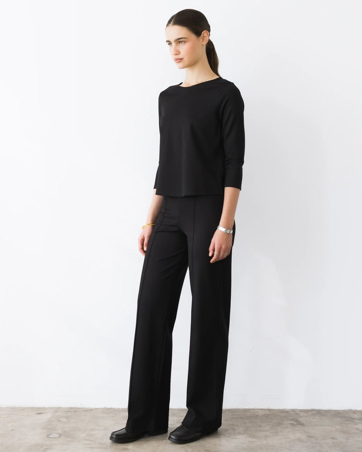 Ponte Knit Top - Chocolate