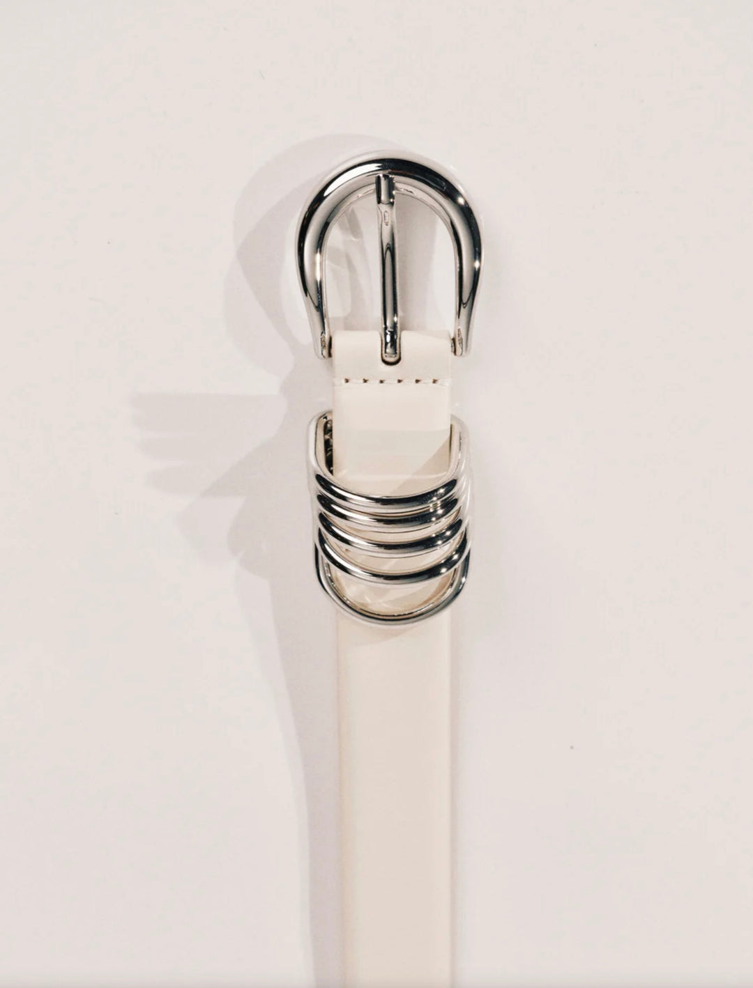 Hollyhock Leather - Ivory/Silver