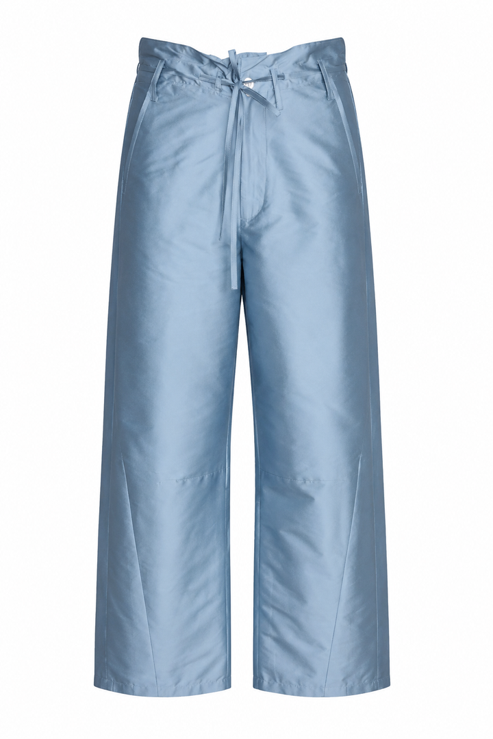 Techno Taffeta Barrel Pant - Bath Blue