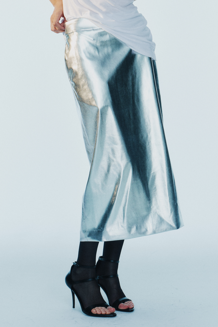 Jenson Metallic Skirt - Silver