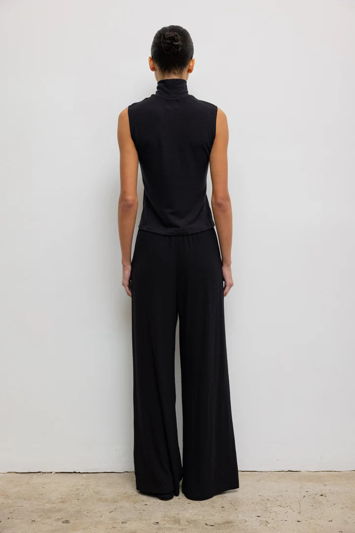Lauren Sleeveless Turtleneck - Black