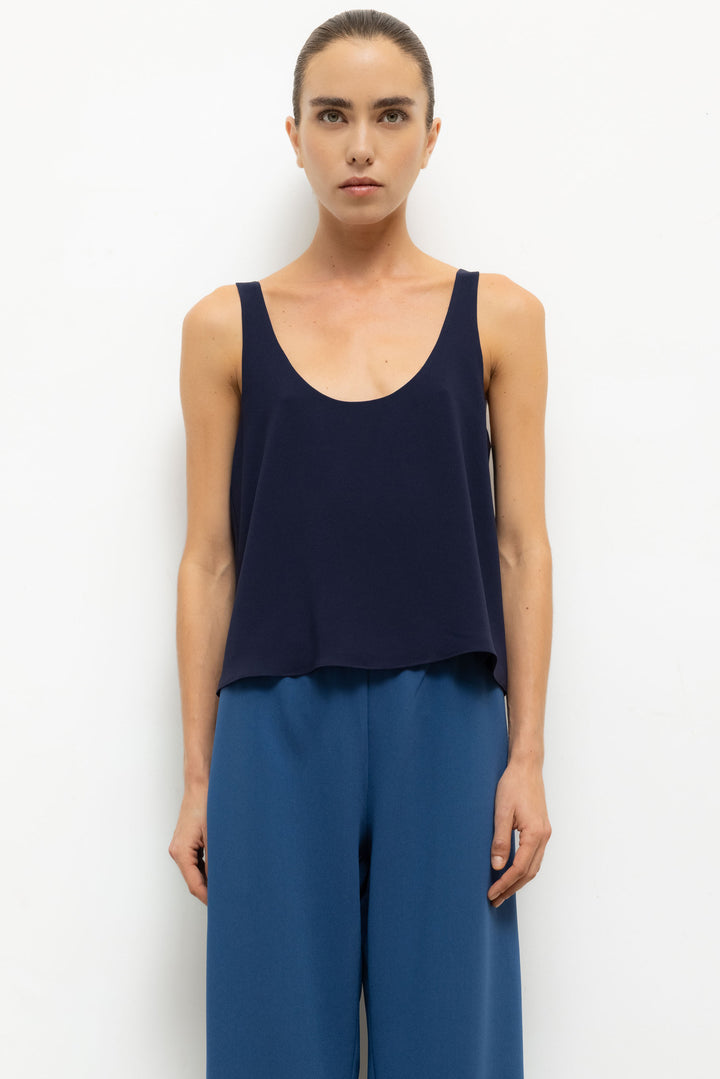 Ari Scoop Tank - Midnight