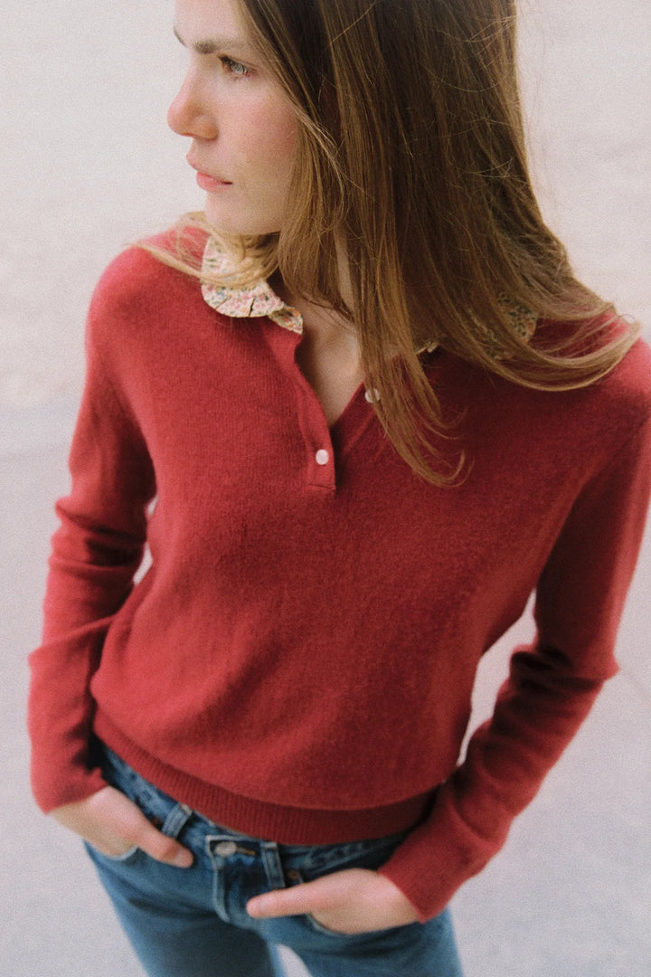Clementine Sweater - Pink/Red