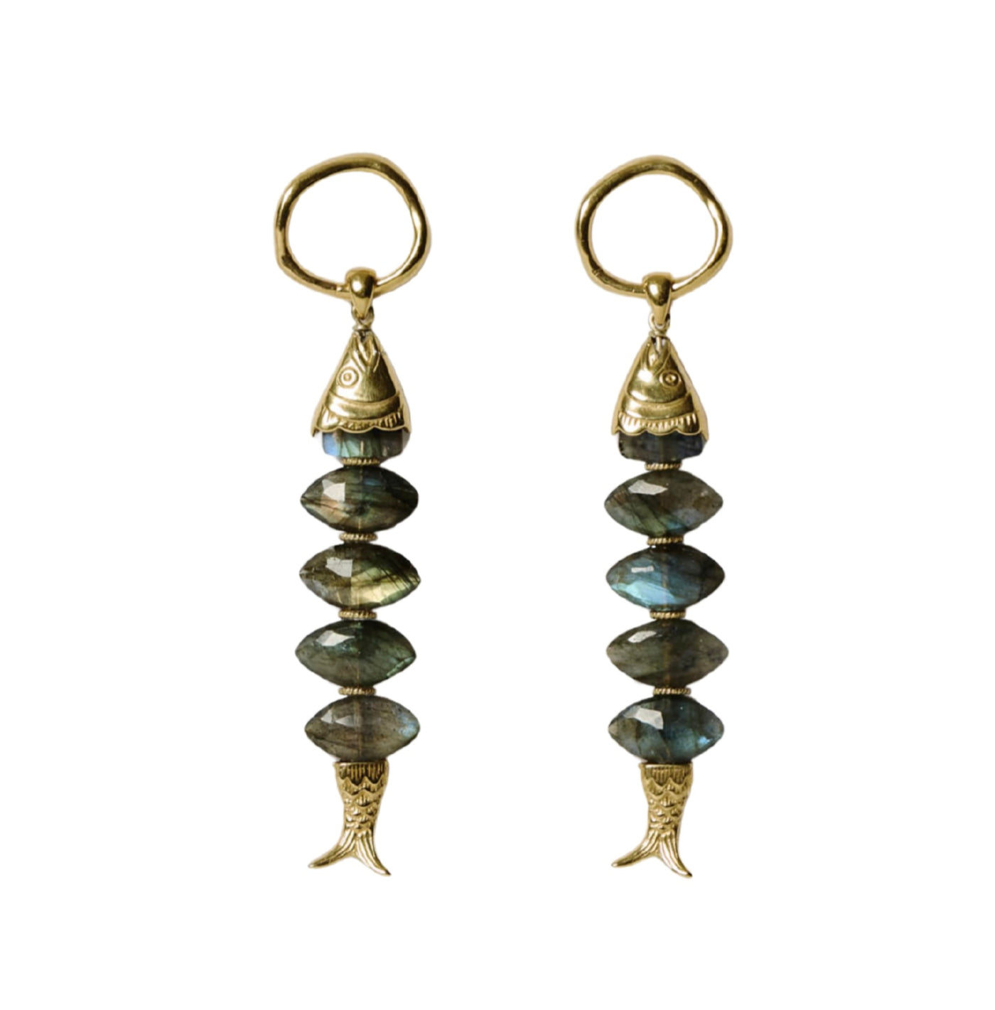 Orris Earrings - Labradorite