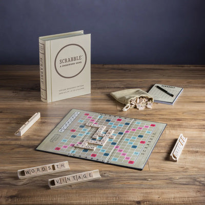 Scrabble Vintage Bookshelf Game