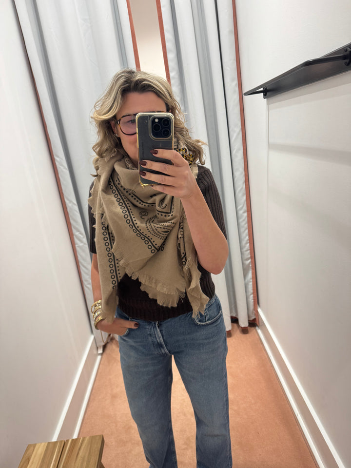 Large Bandana Scarf - Mole