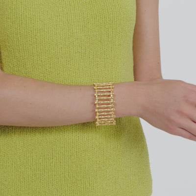 Bamboo Cuff- Gold