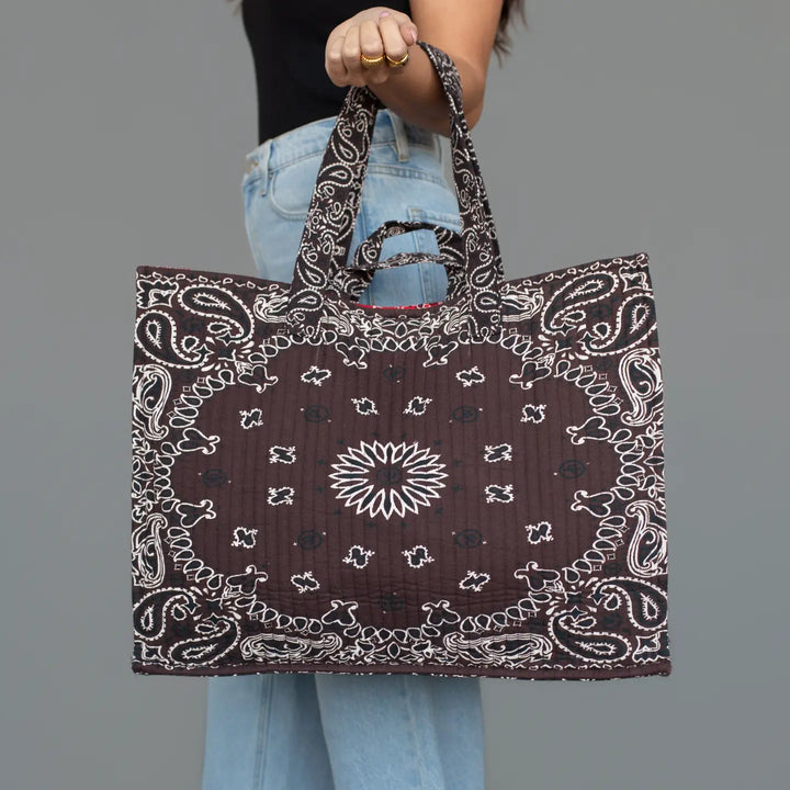 Bandana Tote - Espresso