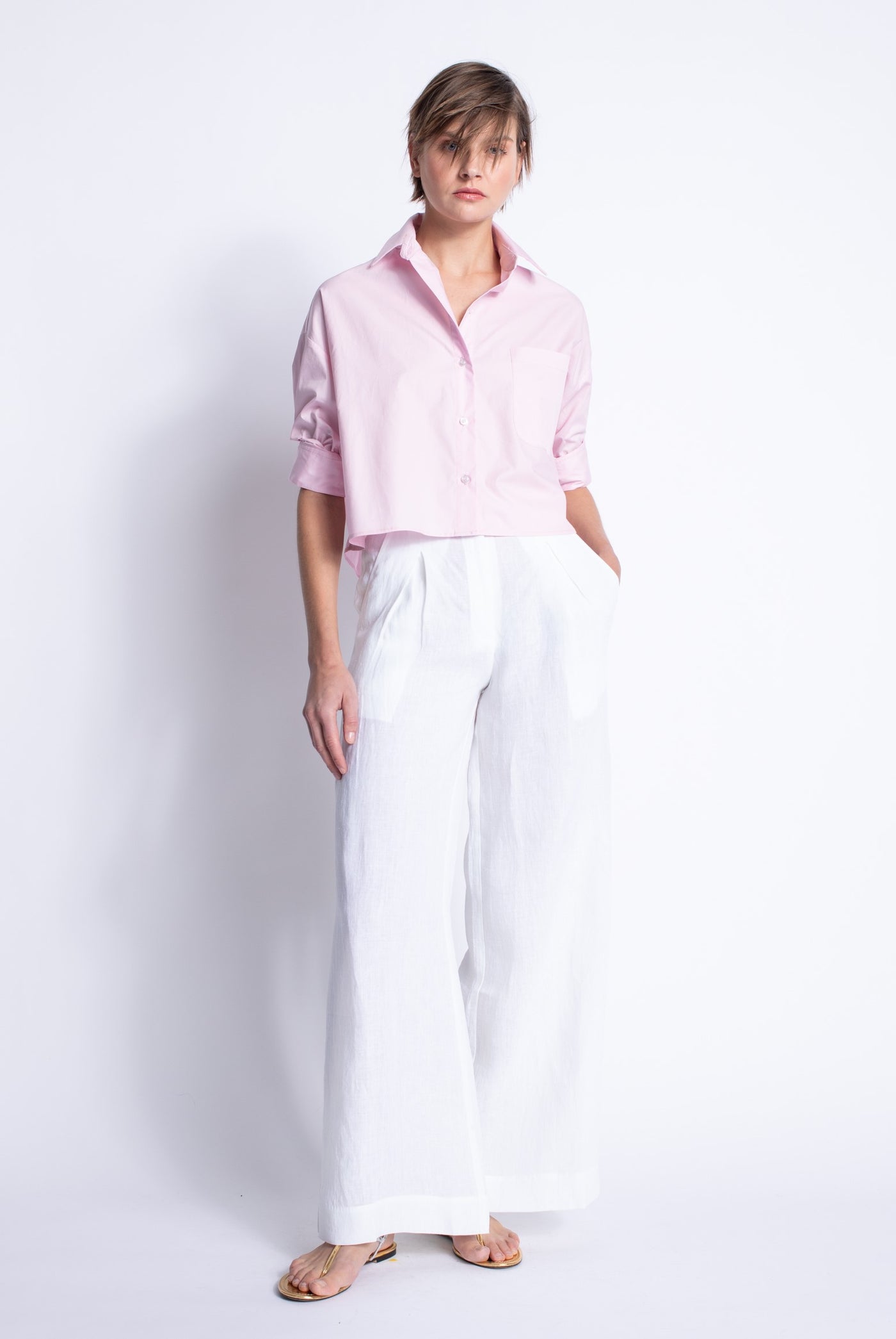 Malaga Solid Shirt - Pink