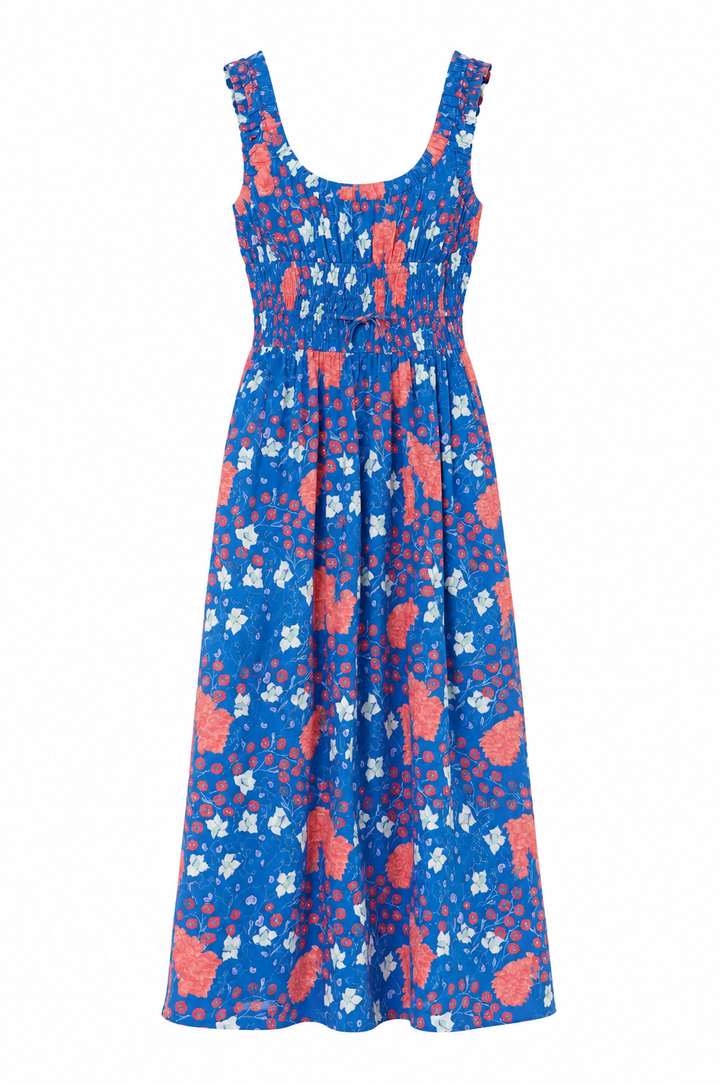 Harper Dress- Fleur Blue