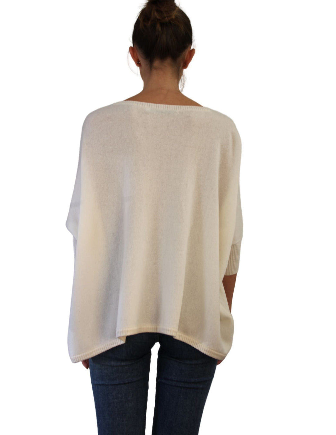 Nadine Cashmere Boxy Pullover Chalk