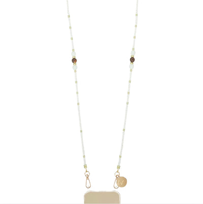 Iris Long Chain - Beige