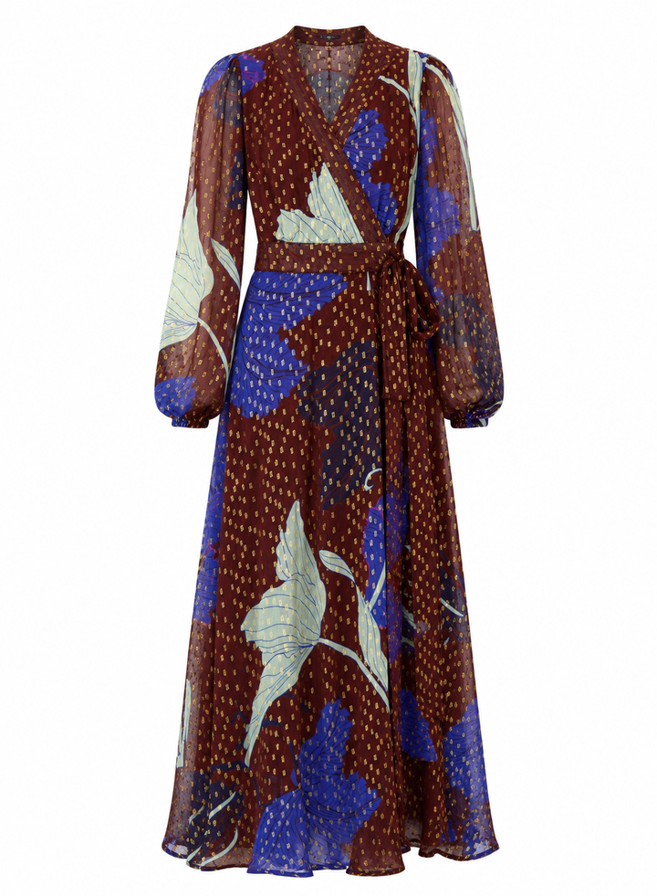 Wrap Dress - Hague Cobalt