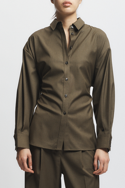 Kinn Oversized Shirt - Olive