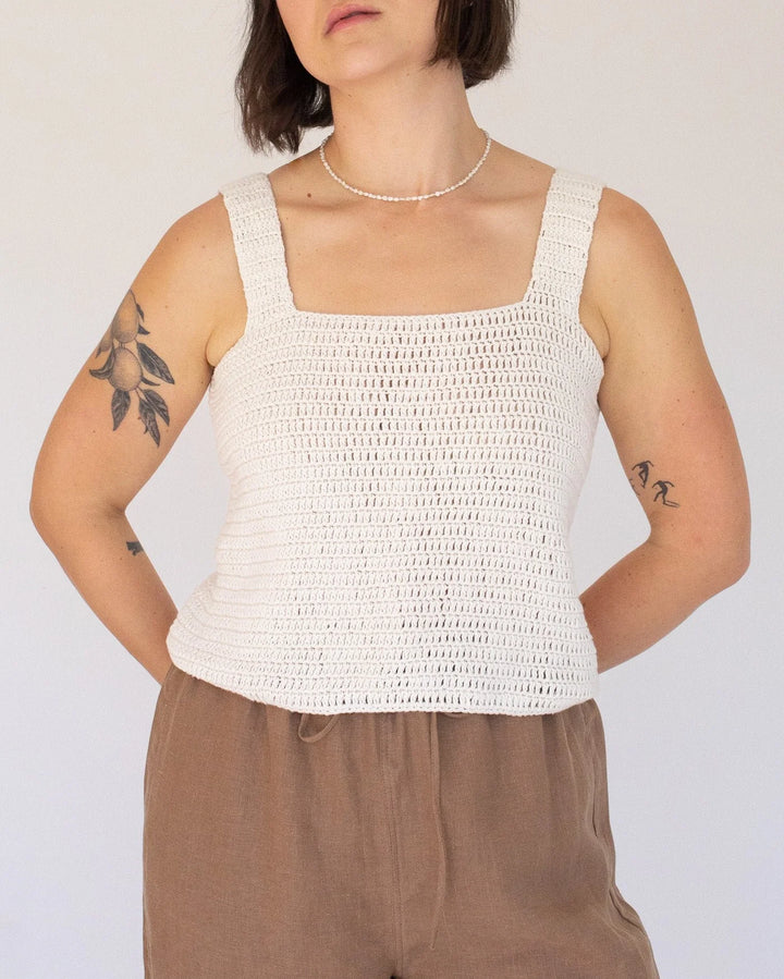 Thalia Tank - Cream