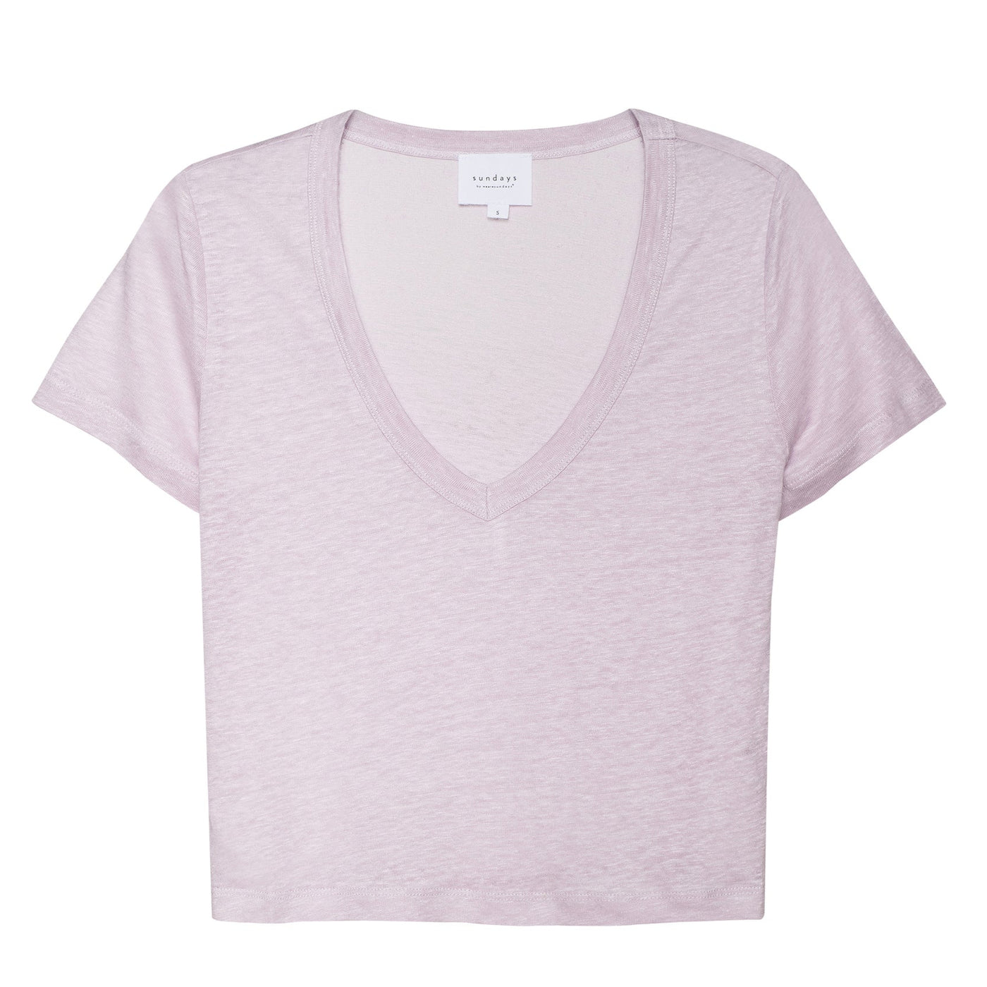 Linen Sister Tee - Lavender Fog