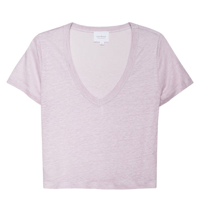 Linen Sister Tee - Lavender Fog
