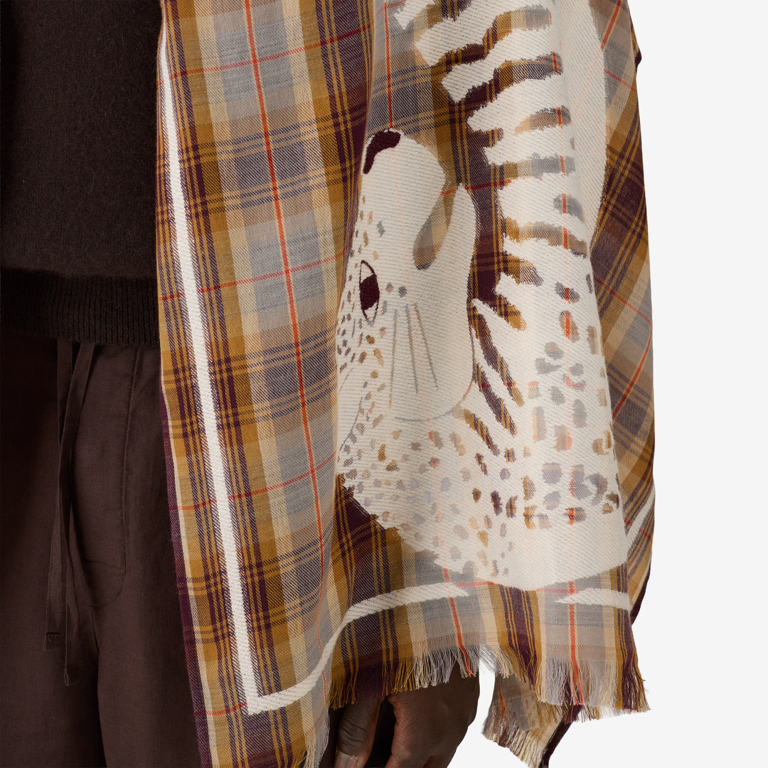 Scarf 70 - Beige Plaid