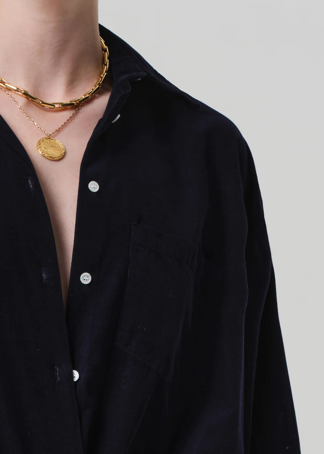 Kayla Shirt Corduroy - True Navy