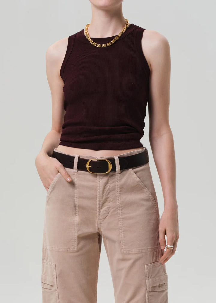 Isabel Rib Tank - Mahogany