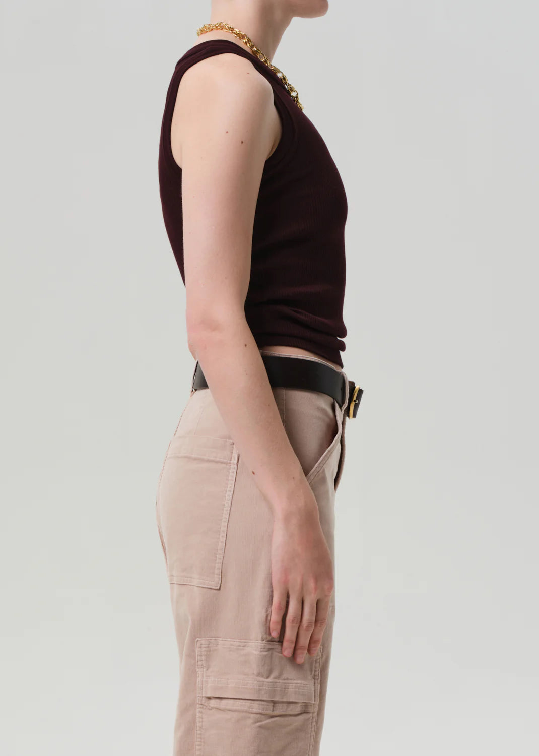 Isabel Rib Tank - Mahogany