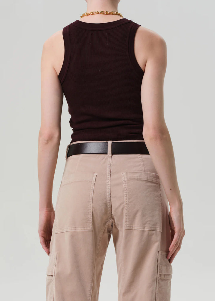 Isabel Rib Tank - Mahogany