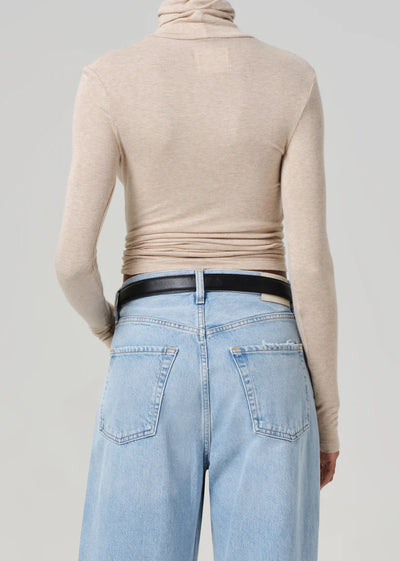 Caradene Turtleneck- Heathered Almond