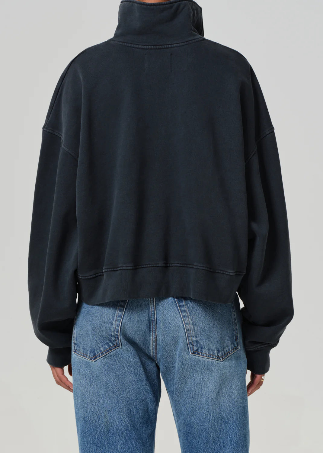 Mirelle Funnel Neck- Charcoal