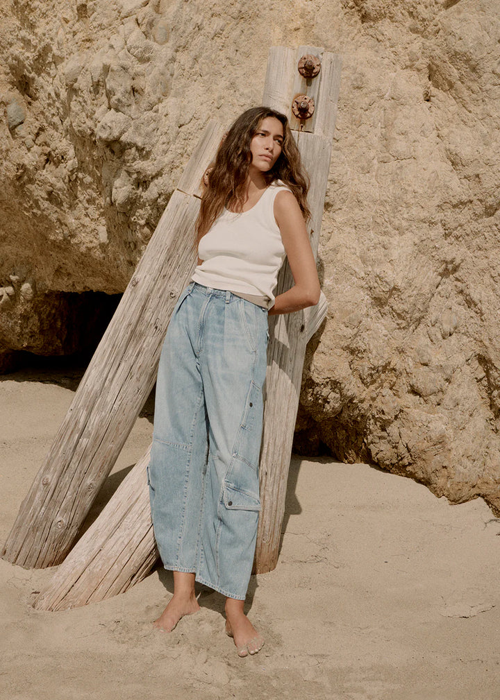 Inez Waffle Tank - Pashmina