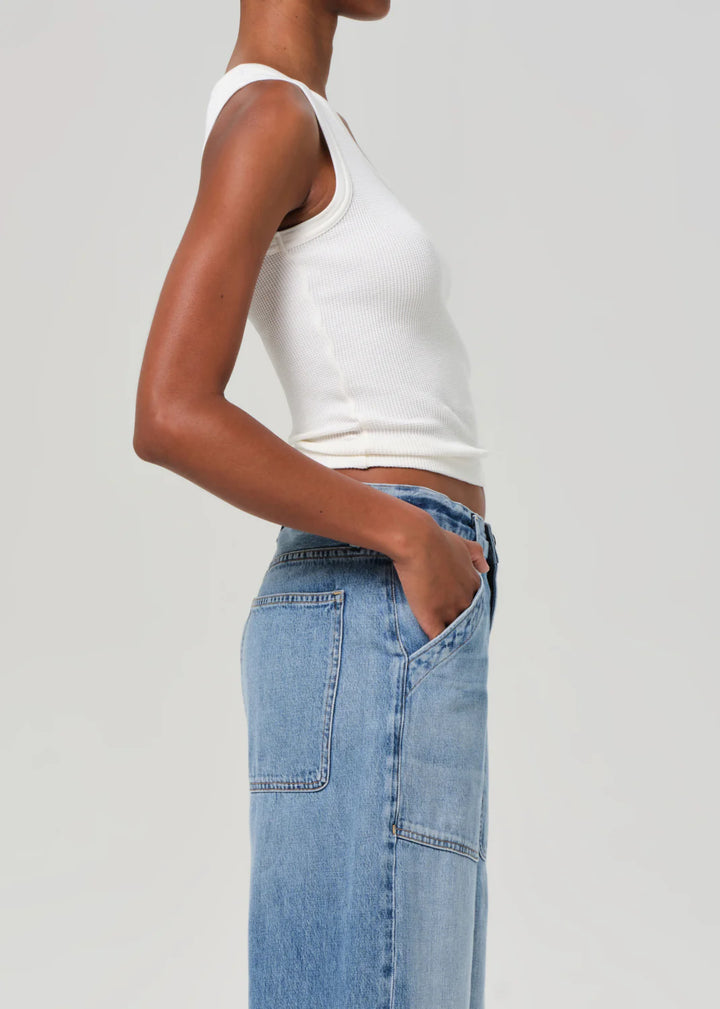 Inez Waffle Tank - Pashmina