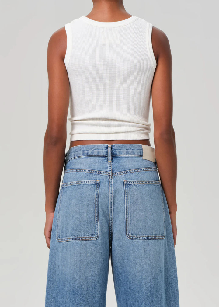 Inez Waffle Tank - Pashmina