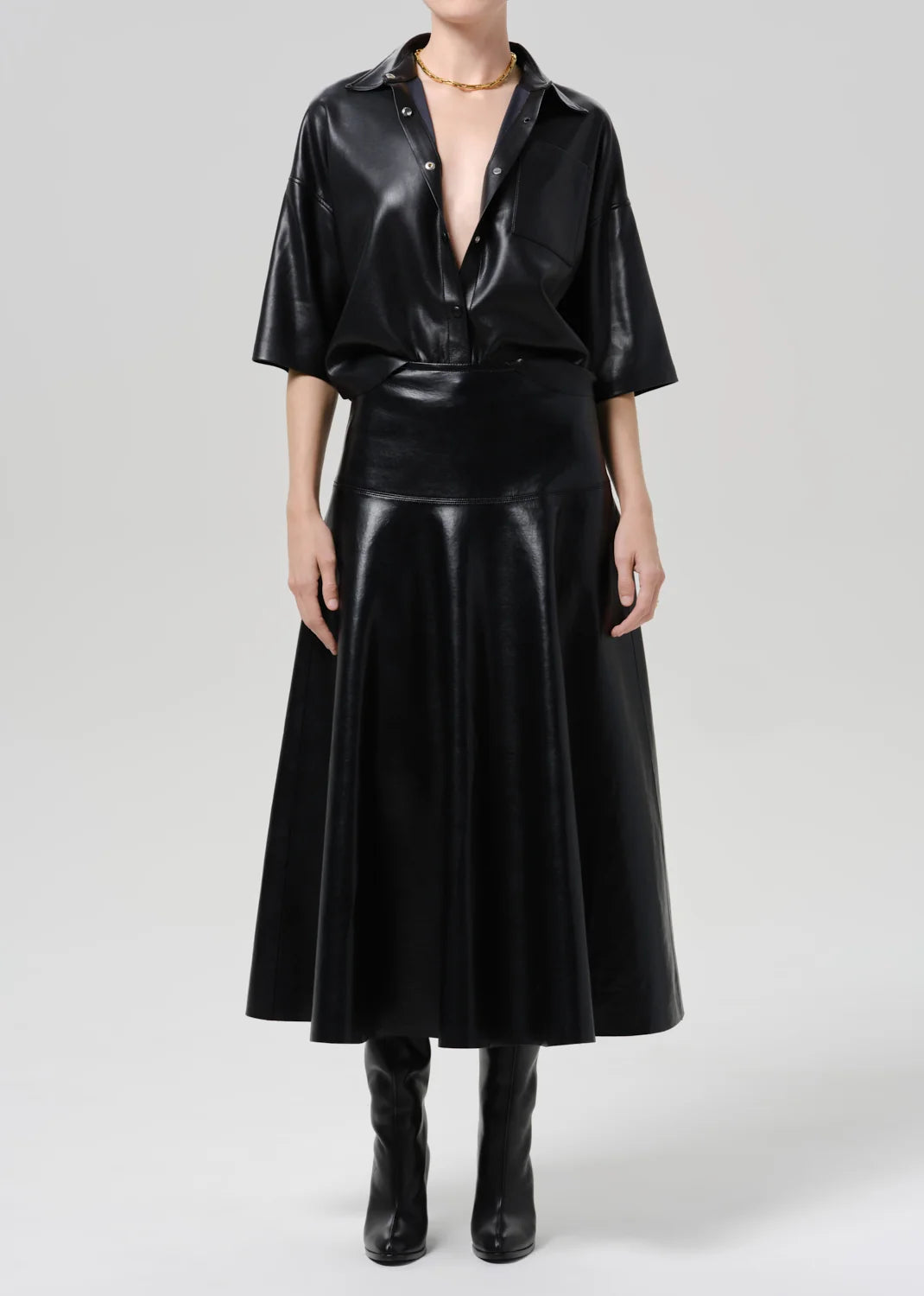 Frances Button Up - Black