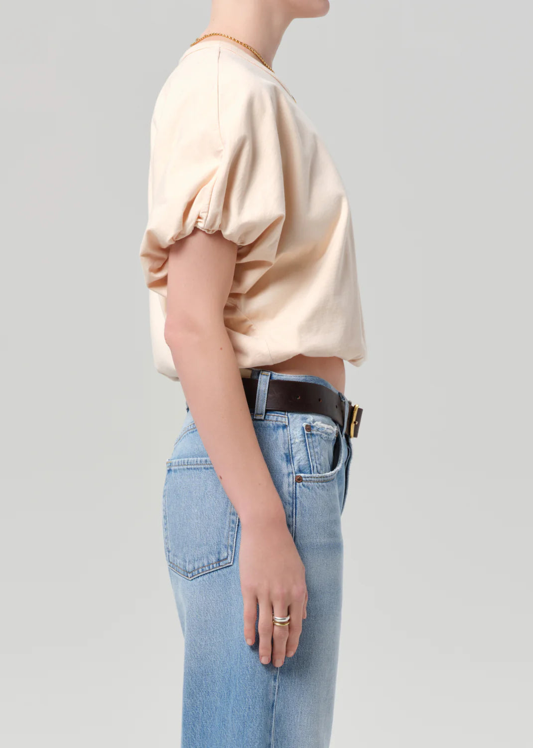 Gia Bubble Tee - Shrimp
