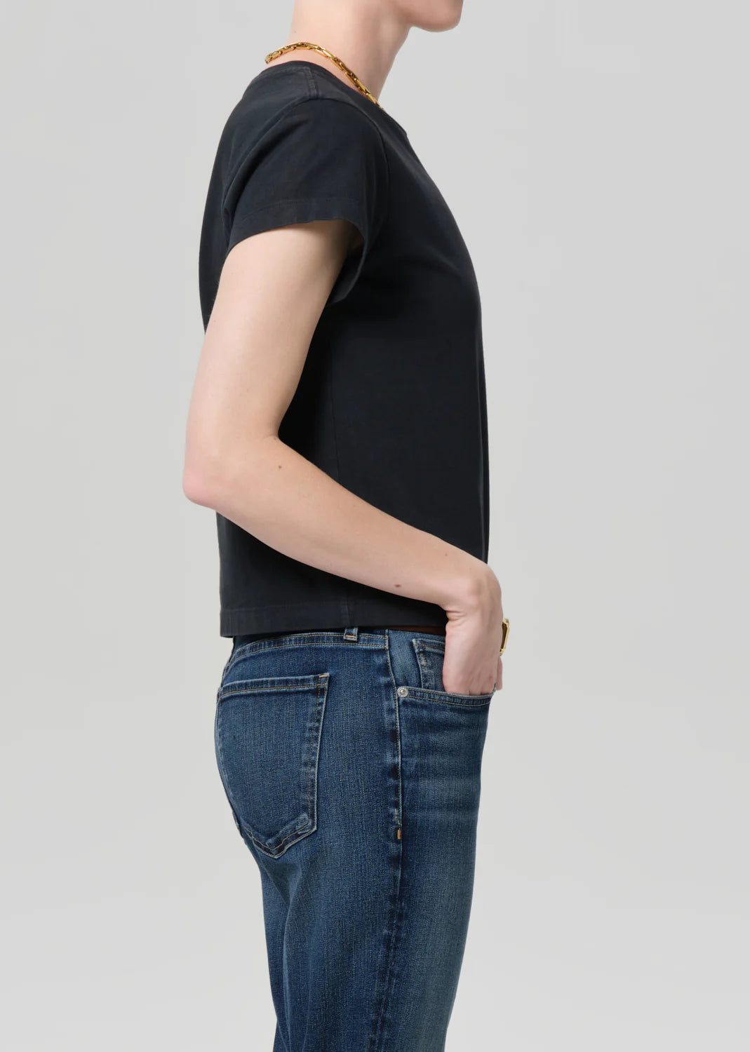 Kai Baby Tee - Washed Black