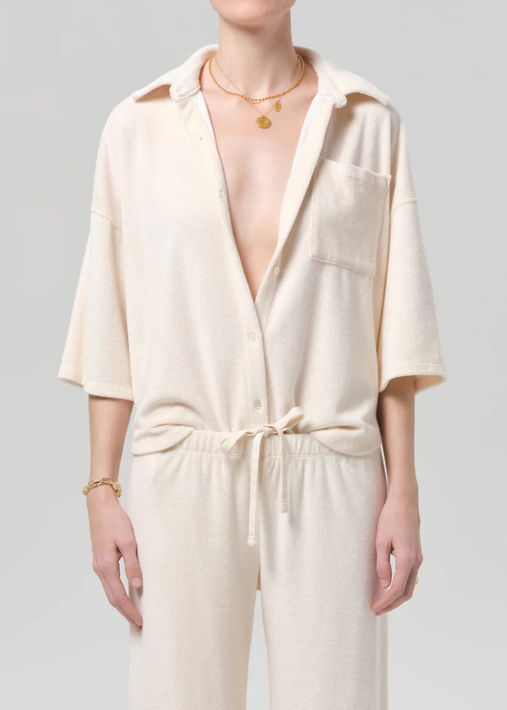 Francis Knit Shirt - Cream