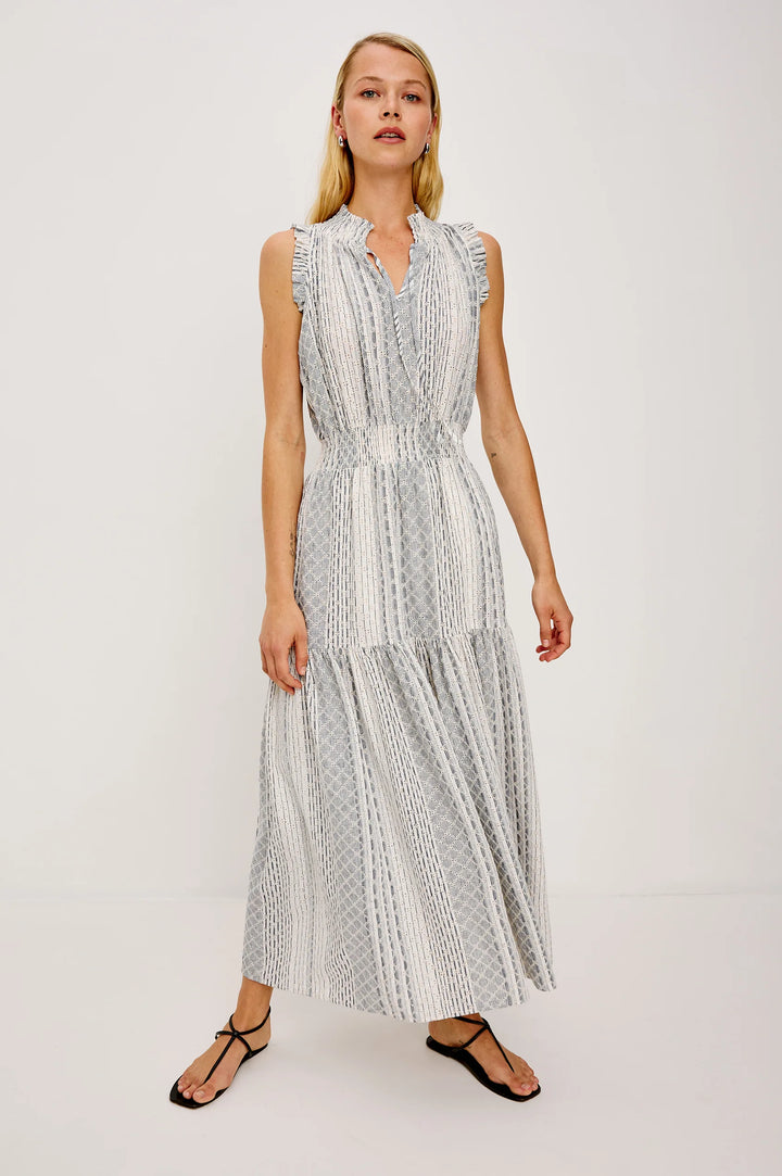 Alessi Dress - Striped Eyelet