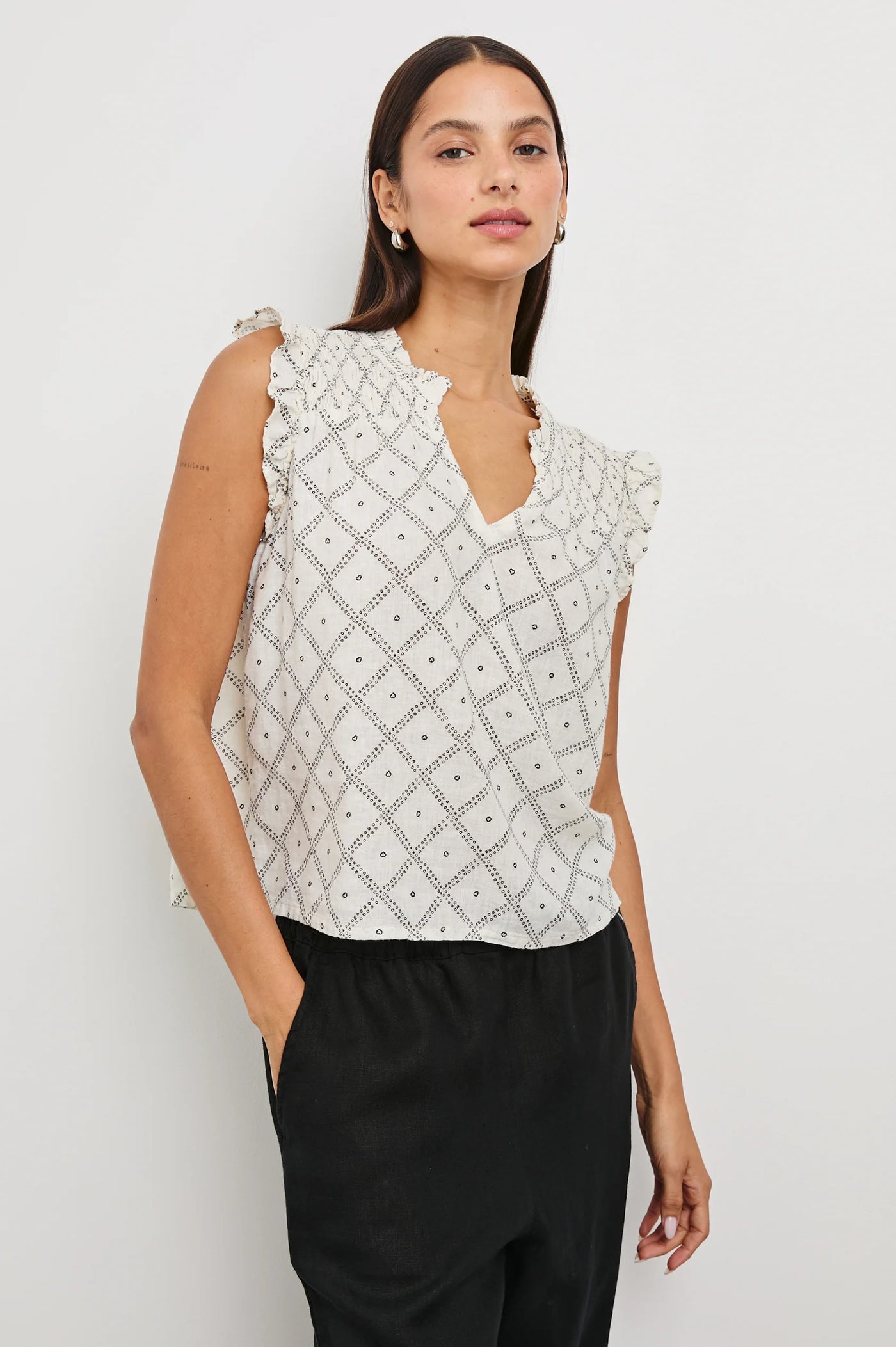 Arlene Top - Ivory Zanzibar