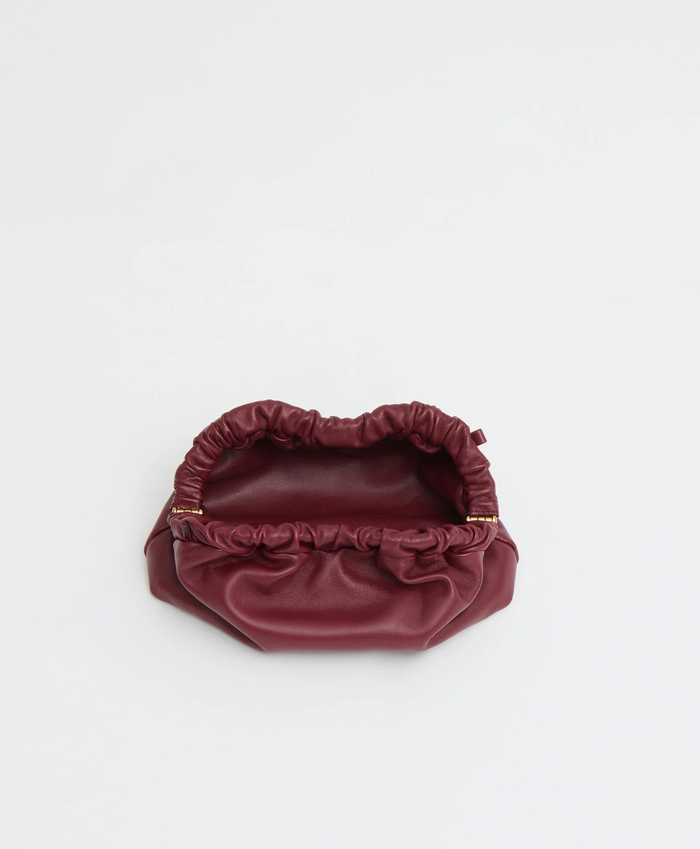 Mini Cloud Clutch - Oxblood