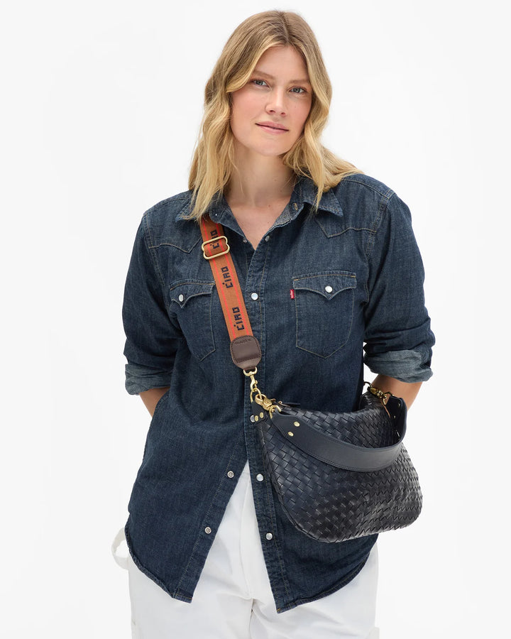 Adjustable Crossbody Strap - Tan/Navy