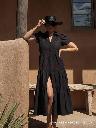 Havana Dress - Washed Black