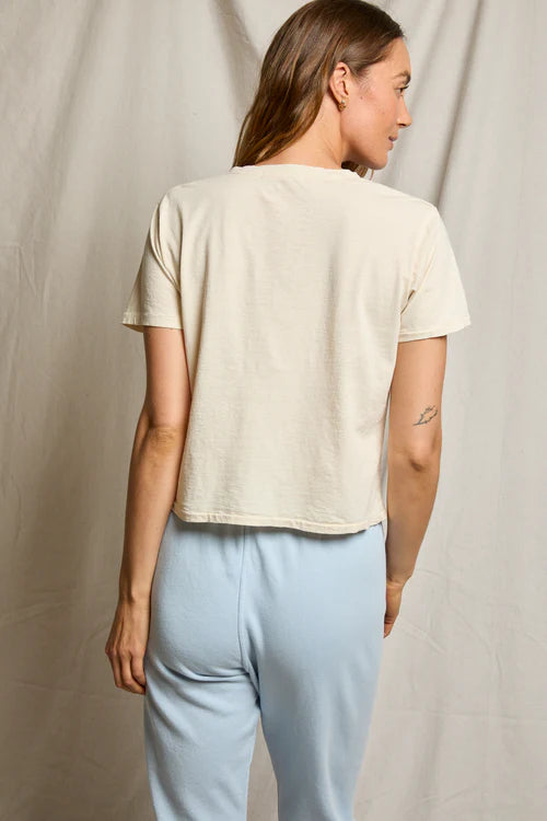 Beckett Jersey V-Neck Tee - Sugar