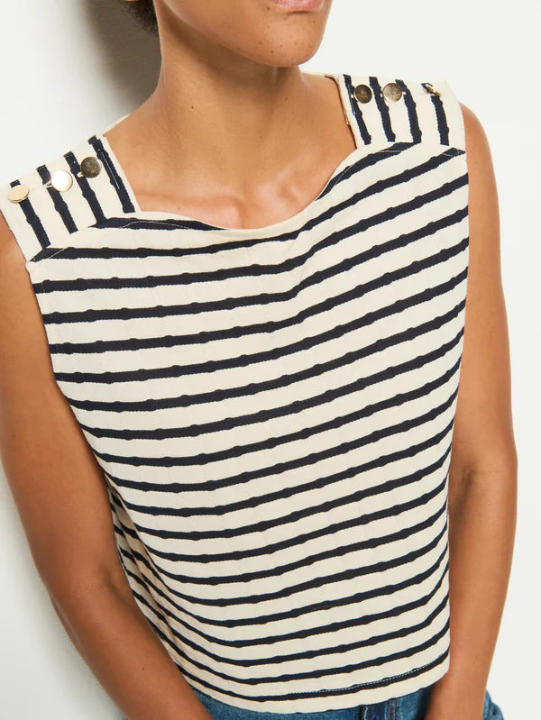 Bettina Tank - Night Sky Stripe