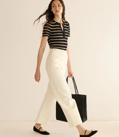Brandie Top - Noir Allaire Stripe
