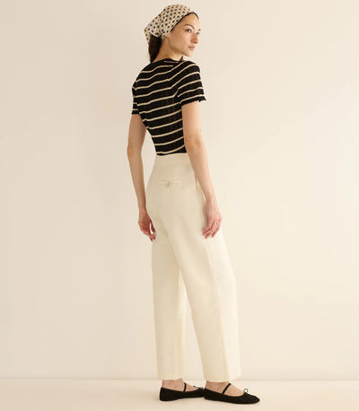 Brandie Top - Noir Allaire Stripe