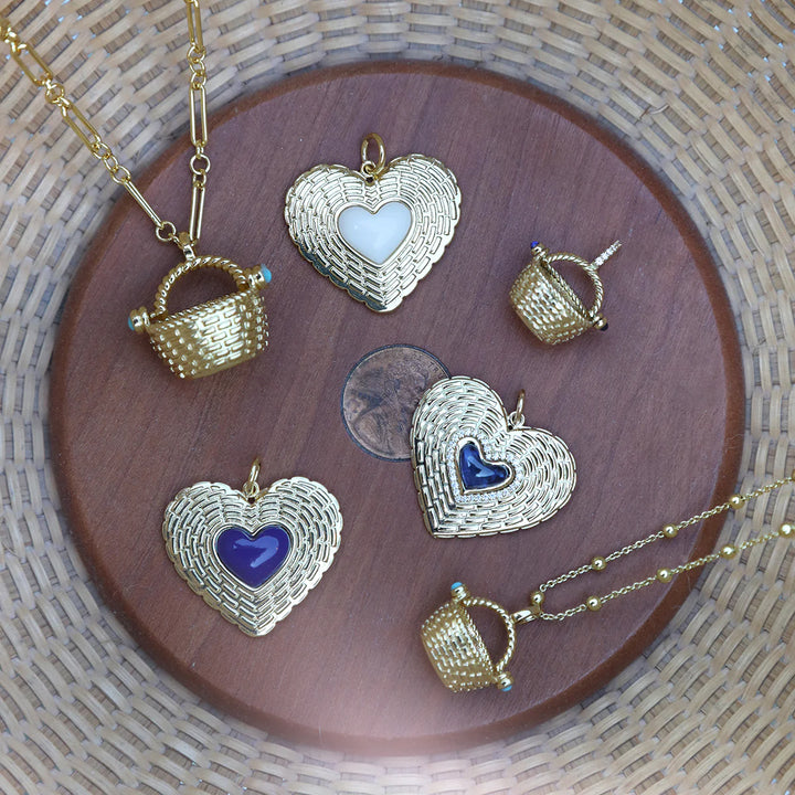 Nantucket Basket Charm SM - WT