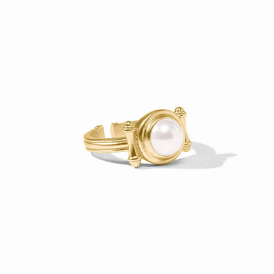 Bamboo Stone Ring - Pearl